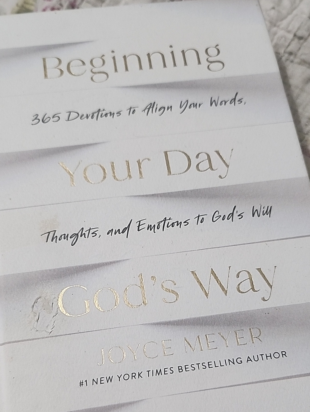 Beginning Your Day God's Way - White Inspirational Devotional